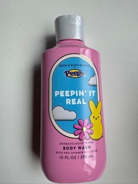 Bath & Body Works Peeps Peepin' It Real Pink Body Wash
